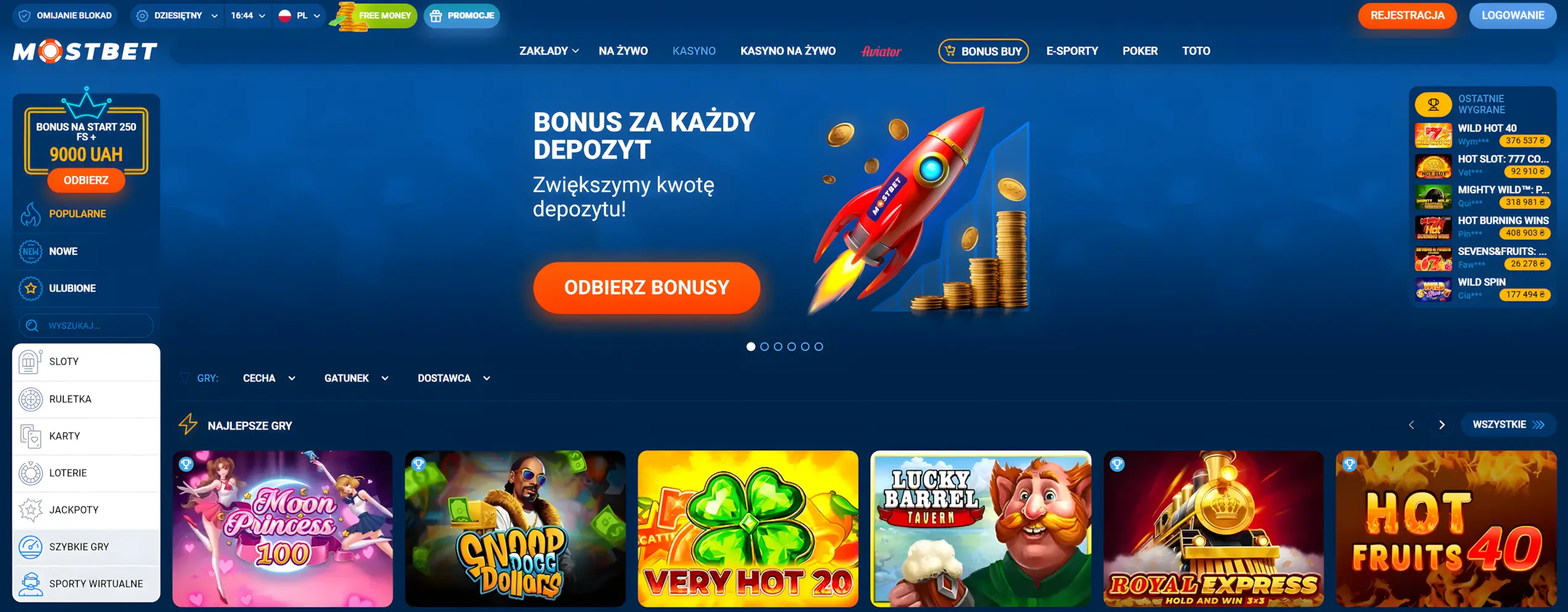 mostbet popular